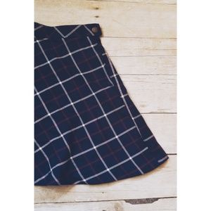 Plaid circle skirt